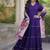 Designer reyon gown with gota patti & lumpy lace work with viscose jacquard dupatta | free size 38-44