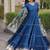 Designer reyon gown with gota patti & lumpy lace work with viscose jacquard dupatta | free size 38-44