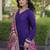 Designer reyon gown with gota patti & lumpy lace work with viscose jacquard dupatta | free size 38-44