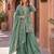 sea green silk blend readymade suit with embroidery & sequence work