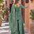 sea green silk blend readymade suit with embroidery & sequence work