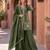 d green silk blend readymade suit with embroidery & sequence work