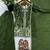 d green silk blend readymade suit with embroidery & sequence work