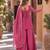 rani silk blend readymade suit with embroidery & sequence work