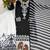 black&white crepe readymade suit with embroidery & printed work