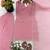 pink soft silk blend readymade suit with lace work