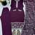 purple georgette readymade suit with diamond & sequence work