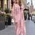 pink georgette readymade suit with digital printed work