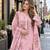 pink georgette readymade suit with digital printed work