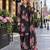 black georgette readymade suit with digital printed work