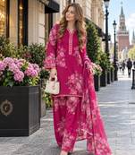 rani georgette readymade suit with digital printed work