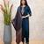 Rama party wear embroidery silk blend kurta with pant and dupatta