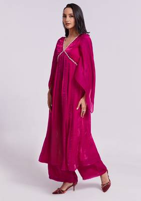Elegant pink kurta palazzo set 2