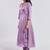 Lavender angrakha style v-neck kurta set