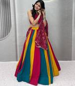 multicolor cotton poly printed traditional lehenga choli upto 44