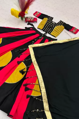 multicolor cotton poly printed traditional lehenga choli upto 44