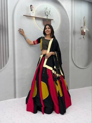 multicolor cotton poly printed traditional lehenga choli upto 44 3