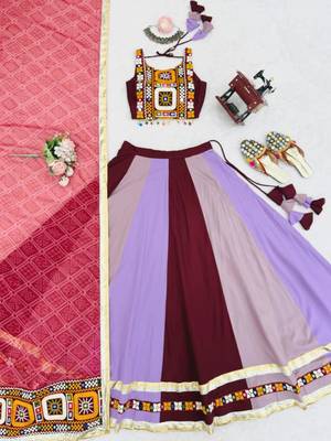 multicolor rayon embroidered traditional lehenga choli upto 44 2