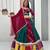 multicolor faux georgette embroidered traditional lehenga choli upto 44