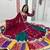 multicolor faux georgette embroidered traditional lehenga choli upto 44