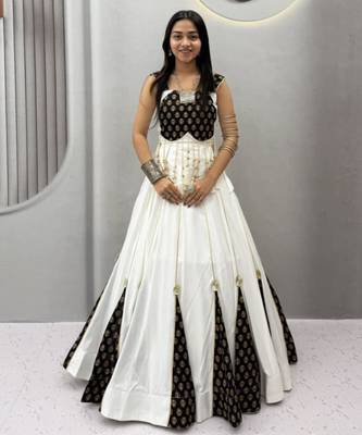 white cotton poly printed traditional lehenga choli upto 44 3