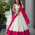 white cotton poly embroidered traditional lehenga choli upto 42