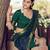 green cotton poly woven traditional lehenga choli