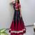 navy blue rayon embroidered traditional lehenga choli upto 42