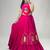 rani pink cotton poly embroidered traditional lehenga choli upto 44