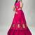 rani pink cotton poly embroidered traditional lehenga choli upto 44