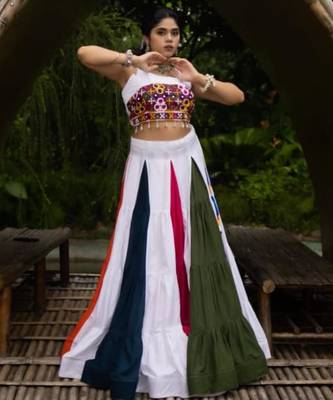 multicolor cotton poly plain traditional lehenga choli upto 44 2