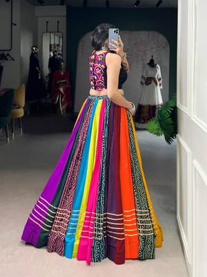 multicolor cotton poly printed traditional lehenga choli upto 42 2