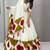 white cotton poly embroidered traditional lehenga choli upto 44