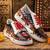 Black latkan artificial leather sneakers