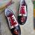 Black latkan artificial leather sneakers