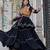 black cotton poly embroidered traditional lehenga choli upto 44