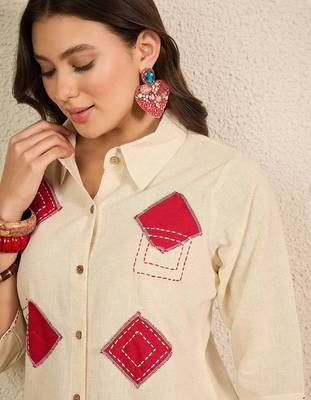 pure cotton collar shirt & trousers co-ords 3