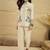 Cotton embroidered shirt with trousers