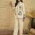 Cotton embroidered shirt with trousers