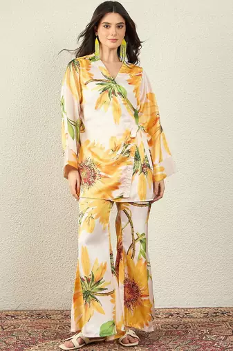 Printed tunic with trousers co-ords