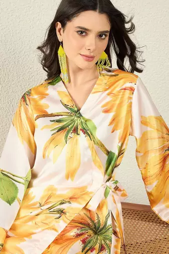 Printed tunic with trousers co-ords