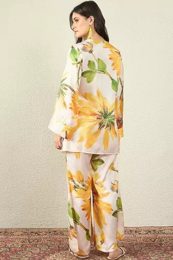 Printed tunic with trousers co-ords