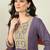Purple color women embroidered thread work kurta in viscose