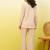beige self-designed collar shirt with trousers co-ords