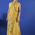 Yellow women fit and flare midi/calf length dress