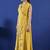 Yellow women fit and flare midi/calf length dress