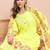 Floral printed pure cotton round neck a-line kurta& trousers with dupatta