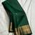 green  silk blend banarasi jacuard work festive saree with unstitched blouse piece