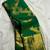 green  silk blend banarasi jacuard work festive saree with unstitched blouse piece