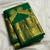 green  silk blend banarasi jacuard work festive saree with unstitched blouse piece